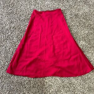 extra small handmade crepe satin midi skirt